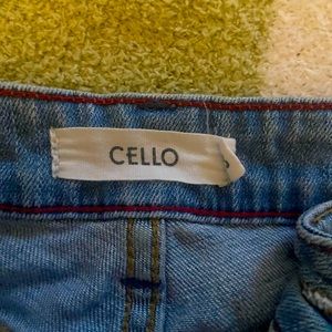 Light washed capris with the fringe at  the bottom worn once.